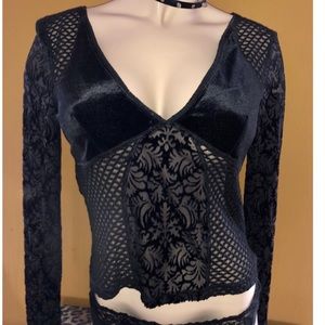 Lip Service Black Lace Top